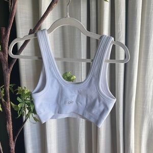 ALO Yoga White Sports Bra